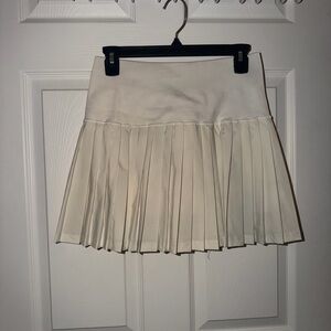 White tennis skirt